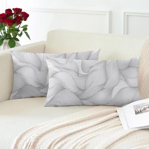 Coussins canape avec fermeture eclair velours blanc lavable 2pc - 3
