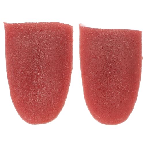 STOBOK Fake Tongue, 2pcs Fake Tongue Toy Halloween Silicone Tricks Prank Toys DIY Horrific Prop for Birthday, Show, Summer Party Favor Supplies