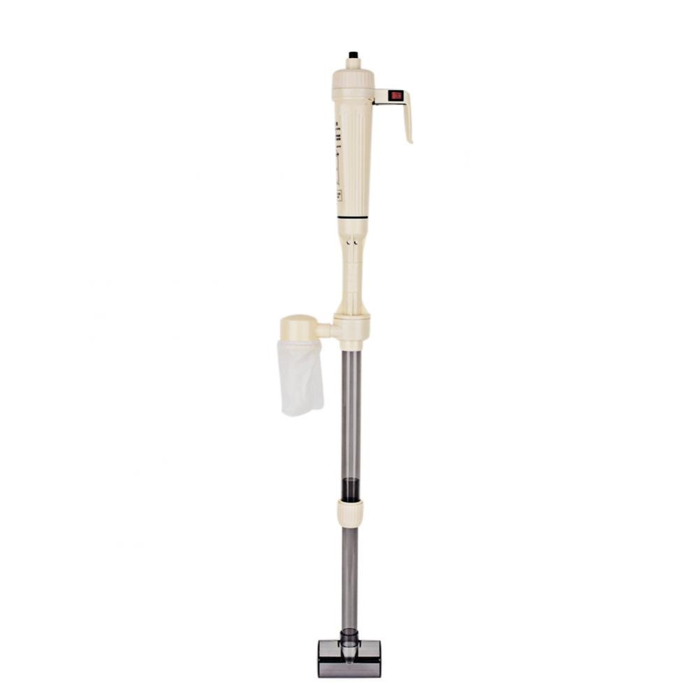 Pssopp Electric Aquarium Cleaner Fish Tank Siphon Suction Cleaning Pump BPA Free Aquarium Water Changing Drainer Fish Tank Water Pipe Suction Device with Filtration Bag - Image 3