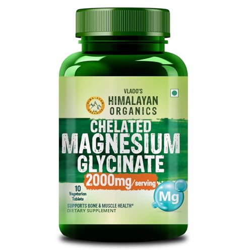 Image of Vlado's Himalayan Organics Chelated Magnesium Glycinate Supplement 2000mg - Small Pack