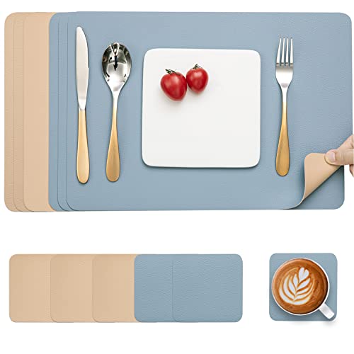 Myir JUN Leather Table Mats and Coasters
