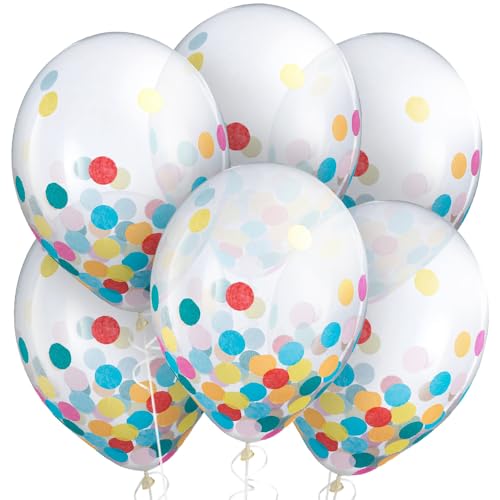 Ballons latex confettis 12" de qualité supérieure pour réception élégante