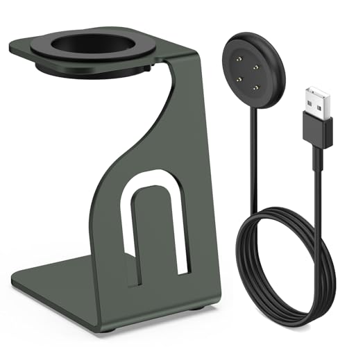 BLIKEJIN Charging Stand and Charging Cable for Google Pixel Watch 2 / Fitbit Ace LTE Replacement Charger (Metal Stand)