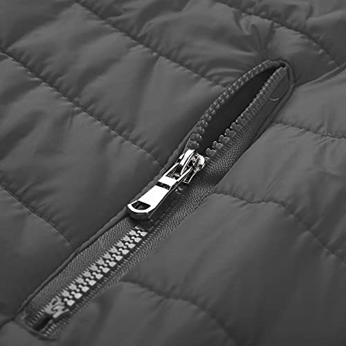 Manteau d'hiver homme chaud avec poches zippées de loisirs sécurisées - 5