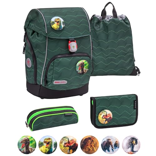 Belmil Comfy Premium Schulranzen Set 5 - teilig (Twist of Lime)