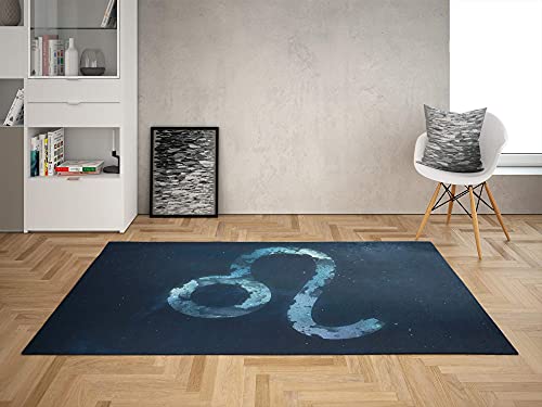 Oedim Alfombra Signo Zodíaco Leo para Habitaciones PVC | 95 x 200 cm | Moqueta PVC | Suelo vinílico | Decoración del Hogar | Suelo Sintasol | Suelo de Protección |