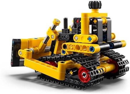 LEGO Technic Buldożer do zadań specjalnych, Kreatywne Zabawki do Zbudowania z Klocków, Pobudzające Wyobraźnię, Spychacz dla Dzieci, Mały Prezent dla 7-latka, Chłopca i Dziewczynki, 42163