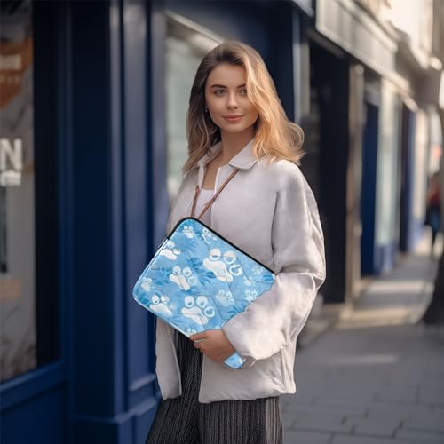 Funda para portátil 13-14 pulgadas impermeable azul con diseño miniatura 7