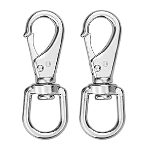 BuxiuGK 2 Stück Drehbare Schnellverschlusskarabiner