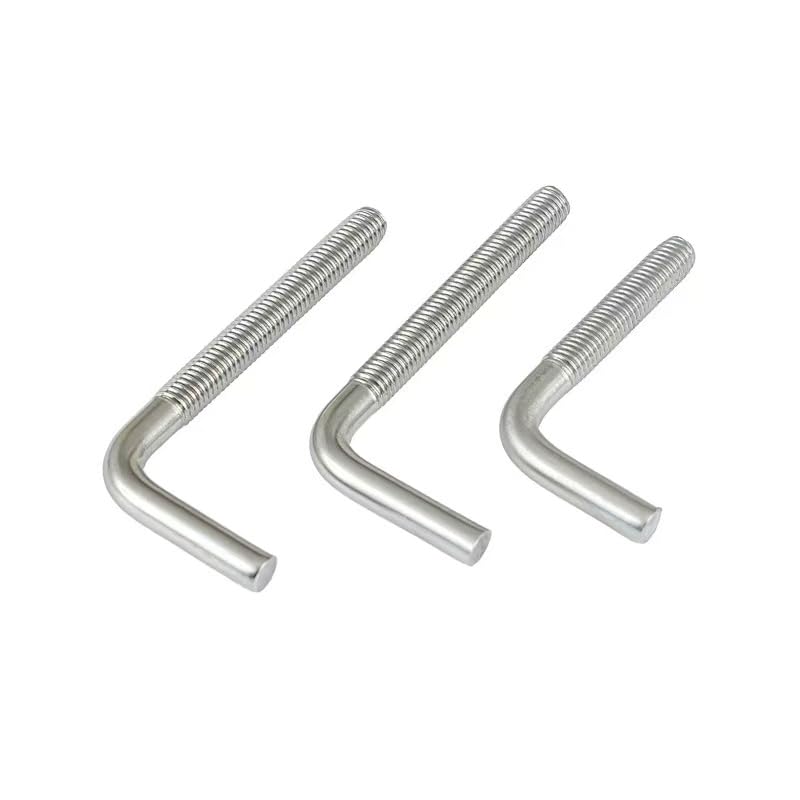304 Stainless Steel L-Shaped 7-Shaped Screws M4 M5 M6 M8 M10 M12, Cross Recessed Drive Angle Bolts, Metric Fasteners for Furniture, Construction, Marine & Household Hardware (5,M12 x 200mm)