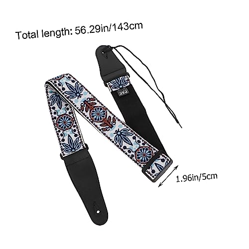 FAVOMOTO 1Pc Brodé Sangle De Guitare Lanières En Cuir Classique Sangles De Guitare Pour Sacs À Main Sangle De Guitare Classique Cou De Guitare Bandoulière Ceinture Brodé Courroie De Cou - Les Beatles, Paul McCartney, John Lennon, RIngo Starr, George Harrison FAVOMOTO 1Pc Brodé Sangle De Guitare Lanières En Cuir Classique Sangles De Guitare Pour Sacs À Main Sangle De Guitare Classique Cou De Guitare Bandoulière Ceinture Brodé Courroie De Cou – Image 3