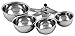 CIA Masters Collection Stainless Steel 4-Piece Measuring Cup Set