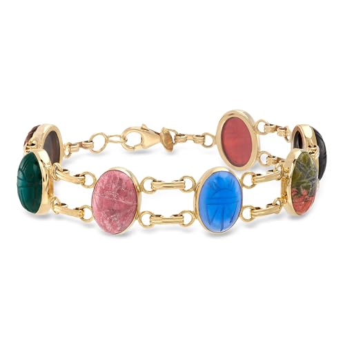 Ross-Simons Multi-Gemstone Scarab...
