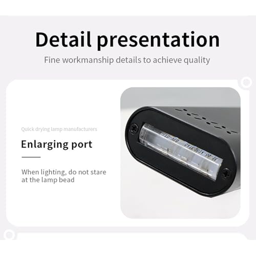 Lampe d'extension de cheveux noire Luocute portable et rechargeable - 5