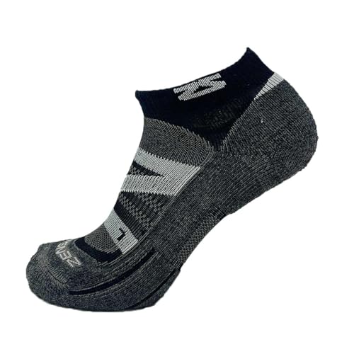 Image of Zensah Wool Running Socks - Soft Cushioned Merino Wool, Moisture Wicking, Anti-Blister - Athletic Socks, Trail Socks
