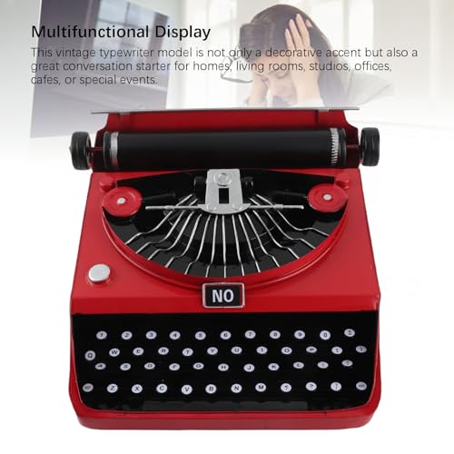 Klassisches Retro-Handbuch-Schreibmaschinenmodell, Schreibmaschinentastatur, Retro-Schreibmaschinendekor aus Metall, Geschenke Zum Stressabbau für Frauen und Männer, Heimdekoration