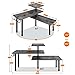 Homode Kitchen Countertop Organizer, 3 Tier Corner Shelf Bathroom Counter Organizer, Wooden Counter Shelf Stand Space Saver, Easy Assembly, Rustic Grey