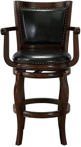 Miniatura 6 de Boraam Augusta - Silla alta giratoria de altura Capuccino,marrón (Brown/Cherry),Cereza,Negro -,https://www.amazon.com/dp/undefined