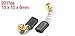 uxcell 20pcs Power Tool Repairing 15mm x 10mm x 6mm Motor Carbon Brushes