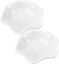 Vaguelly 2pcs Sturdy Structure Sauce Dishes Condiment Bowls Smooth Surface Serving Bowls for Dipping Dinnerware Plate Tea Plates Snack Dish Imitation Tableware