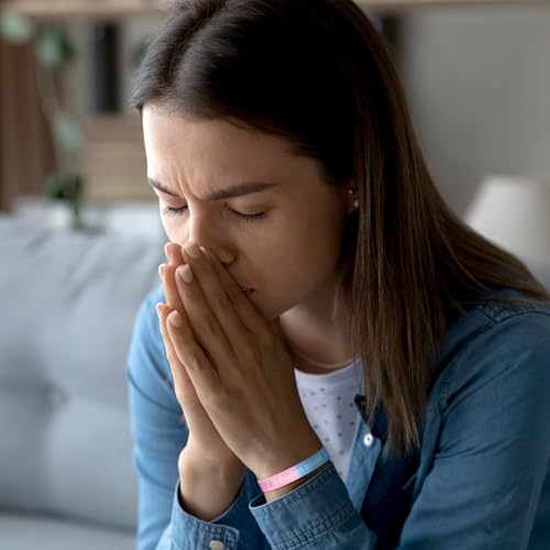 Kenning 200 Pcs Miscarriage Gifts Loss Awareness Pink and Blue Silicone Bracelets Pregnancy Loss Awareness Bracelets Support for Memorials Remembrance Fundraising Keepsake Gift Giving Women and Men4