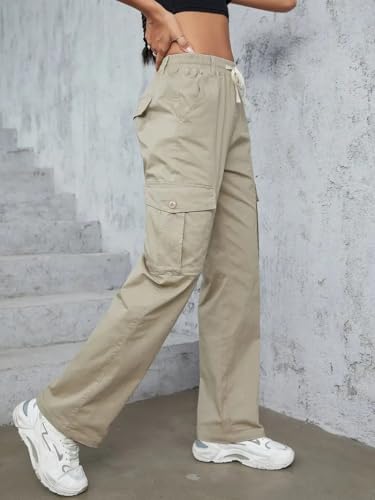 Image of LITZO Cotton Cargo Pants for Women || Womens Cargo Pant (L-110-113)
