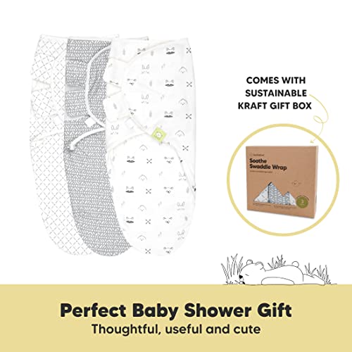 3-Pack Organic Baby Swaddle Sleep Sacks - Newborn Swaddle Sack - Ergonomic Baby Swaddles 0-3 Months - Baby Sleep Sack - Baby Swaddle Blanket Wrap - Baby Swaddle Sack - Baby Swaddle Wrap (Nordic) #TOP6