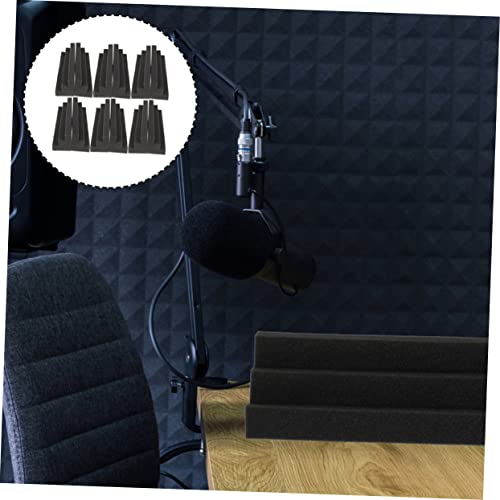 UPKOCH 12PCS Trapezoidal Bass Trap Acoustic Panels Soundproof Wall Tiles para Reducción de Ruido Espuma Acústica de Alta Densidad para Home Theater KTV y Estudio de Grabación miniatura 3