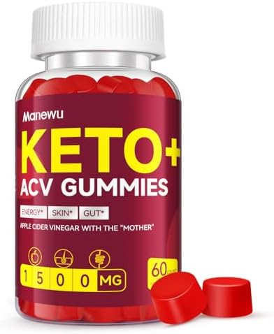 Advanced Keto ACV Gummies – 1500mg Apple Cider Vinegar with Mother, Vitamins B6 B12 – Natural, Organic, Vegan, Gluten-Free ACV Keto Supplement for Metabolism, Detox & Energy Boost