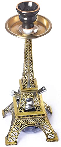 XJHYJS Kreative Shisha Shisha Set, Eiffelturmform Chicha Kit, 2 Schlauchhukah-kombinations-kit, Party-rauchenset – Bild 3