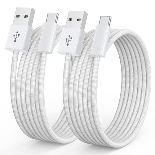 USB C Kabel, [2 St&uuml;ck 2m+2m] 3.1A Ladekabel USB C Schnellladekabel, USB A auf USB C Kabel f&uuml;r Samsung S25 S24 S23 Ultra Note 10 iPhone 16 15 Pro Max iPad Pixel usw