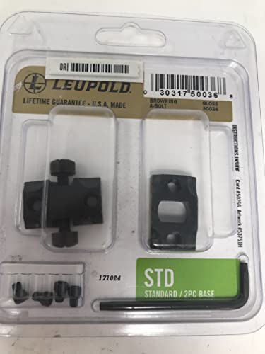 Leupold Standard Two-Piece Scope Base, Browning A-Bolt with a Gloss Finish