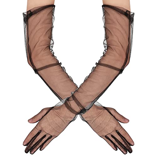 Damen Metallic-Handschuhe – Silber, Kurz, Für Halloween, Cosplay & 80er-Partys