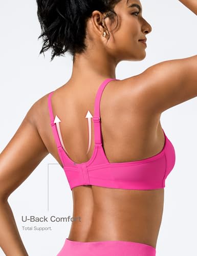Image of Wingslove High Impact Sports Bras for Women Plus Size Non Padded Wirefree Workout Bra Bounce Control