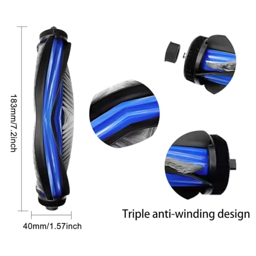 Image of Accessories for Ecovacs Deebot T80 Omni /Yeedi M14 Plus Robot Vacuum Cleaner - Includes Main Brush, Side Brushes, Roller Mop, Hepa Filters, Dust Bags