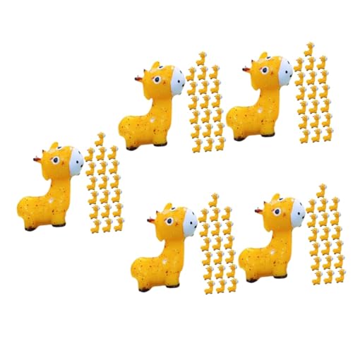 Toddmomy 5 Ensembles Statue De Girafe Animaux Miniatures Petits Jouets pour Chiens Figurine Animaux Jardin Statue Animaux Résine Figure De Girafe Chic Animal Miniature Chic 20 Pièces * 5