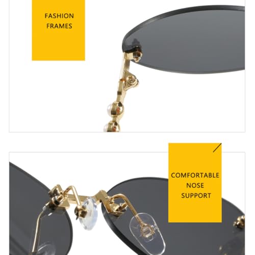 Lunettes de soleil ovales de luxe pour sublimer vos voyages d'été - 5