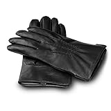 gants cuir brun homme ✔ Doublure en cachemire de qualité premium