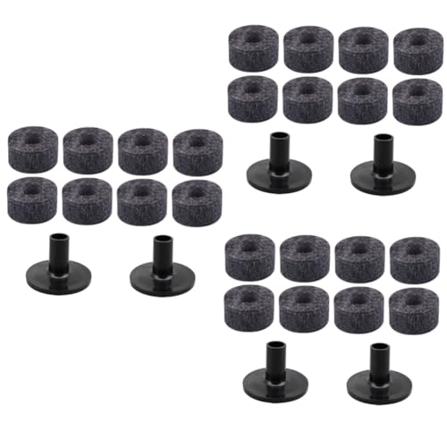 Abaodam Sets Drum Cymbal Pad Kit Cymbal Felt Pads Drum Sleeves Kit Accessories Replacement