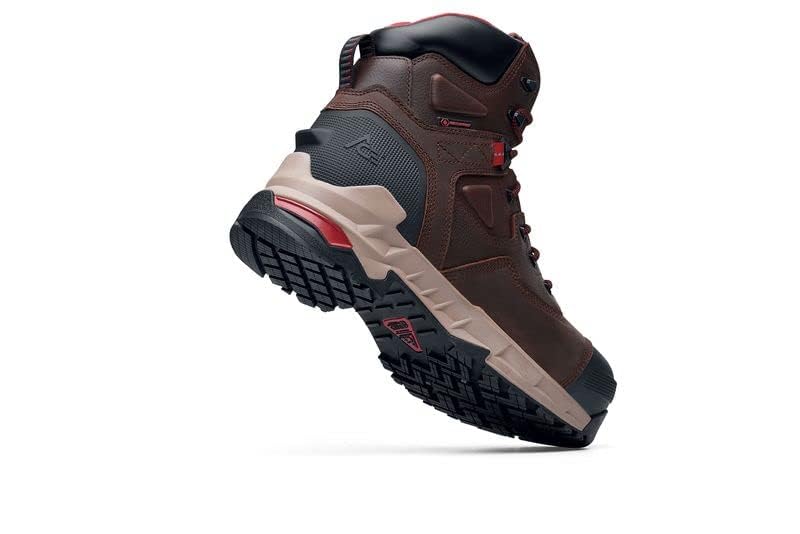 ACE Work Boots Redrock Chill, Men's 6" Nano Composite Toe (NCT) Work Boots, Slip Resistant, Waterproof, Brown, Size 123