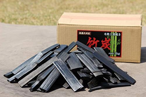 竹炭１ｋｇ 九州産 巾着袋付き！お部屋３畳分の消臭、除湿などに