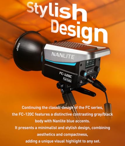 Image of NANLITE FC-120C RGB Full-Color LED Spotlight, 2700K-7500K Color Temperature