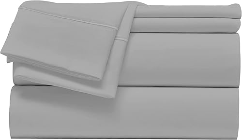 Miniatura 7 de Giza Sheets - Juego de sábanas de algodón Giza tamaño King para colchones de hasta 18 pulgadas de profundidad, juego de sábanas de 4 piezas, color