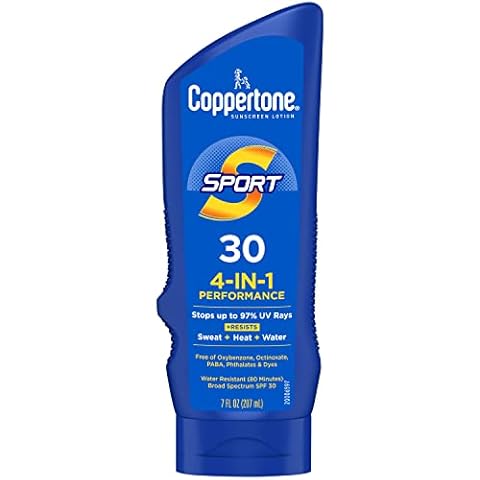 Coppertone SPORT Sunscreen SPF 30 Lotion, Water Resistant Sunscreen, Body Sunscreen Lotion, 7 Fl Oz Cover