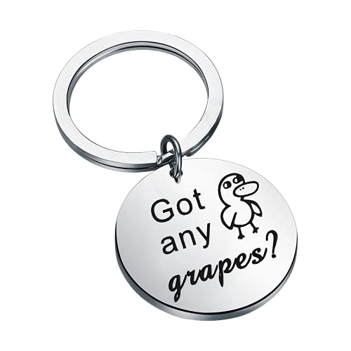 FAADBUK Got Any Grapes Duck Keychain Duck Lover Gift Duck Song Inspired Gift