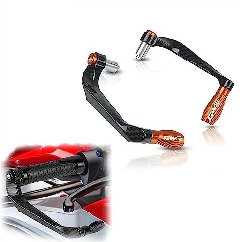 Protège-mains moto universel orange anti-casse de levier pour Suzuki GW250