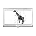 Mexican Giraffe Simple Black and White Business Card Holder Case Pocket Box Wallet