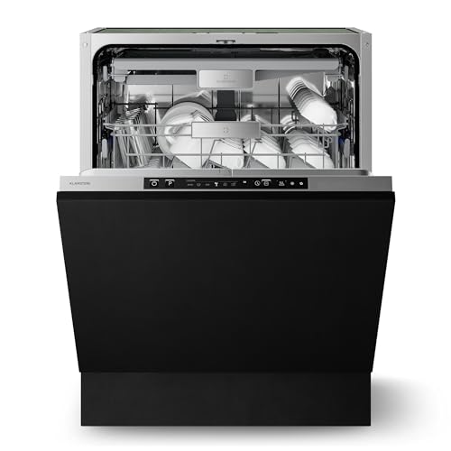 Klarstein Velaire Spülmaschine 60cm - Vollintegriert, 14 Plätze, 6 Programme, 42 dB, A Energieklasse, AquaStop, Einbauspülmaschine, Geschirrspüler