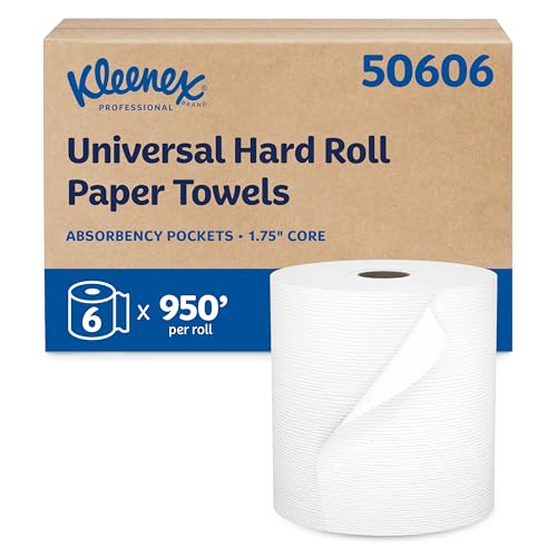 Kleenex Professional Universal Hard Roll Paper Towels, Bulk (50606), Hardwound 1.75