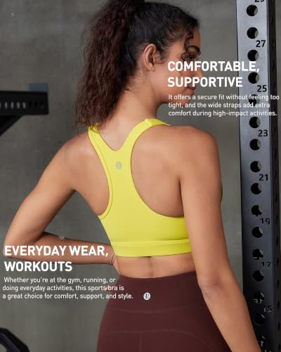 Image of RUNNING GIRL High Impact Sports Bra,Racerback Sports Bras for Women High Support Molded Cup Workout Bra with Sewn in Pads